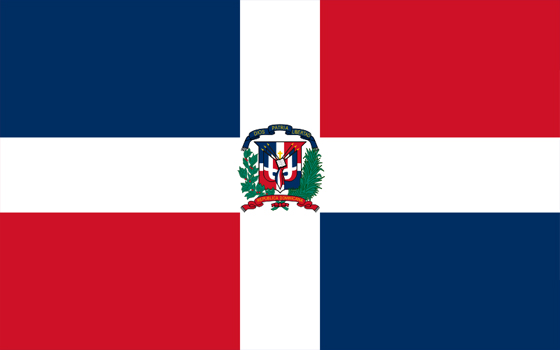 The Flag of The Dominican –
